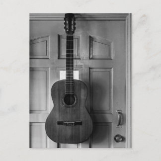 gitaar aan de deur briefkaart