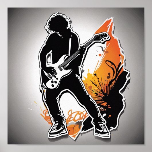 gitaar afspelen poster (Voorkant)