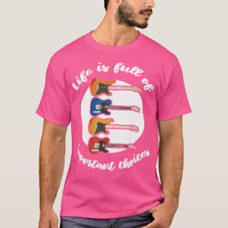  gitaar akoestische en elektrische gitaar cadeau t-shirt