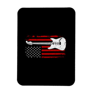 Gitaar Amerikaanse VS Vlag Muziekspeler Elektrisch Magneet