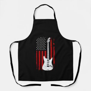 Gitaar Amerikaanse VS Vlag Muziekspeler Elektrisch Schort