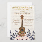 gitaar Baby shower Kaart (Voorkant / Achterkant)