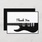 gitaar bedankkaart (Voorkant / Achterkant)