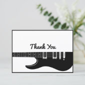 gitaar bedankkaart (Staand voorkant)