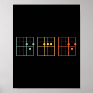 gitaar Beste vader ooit papa akkoordenmuziek vade Poster