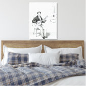 gitaar canvas afdruk (Insitu (Slaapkamer))