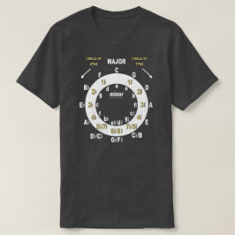 Gitaar Cirkel Van Vijfden En Vierden T-shirt