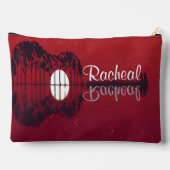 Gitaar Cover Red w Aangepaste naam Etui (Achterkant)