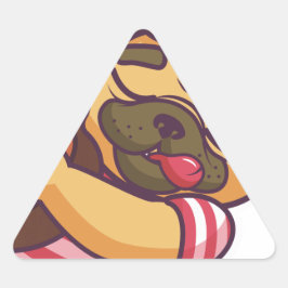 gitaar driehoek sticker