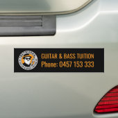 Gitaar- en baslessen - Fret Works Bumpersticker (Op auto)