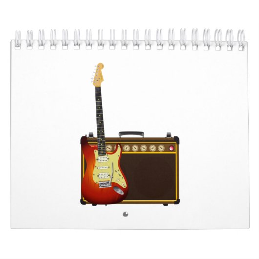 gitaar en versterker kalender (Hoes)