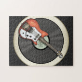  gitaar- en vinylrecord legpuzzel (Horizontaal)