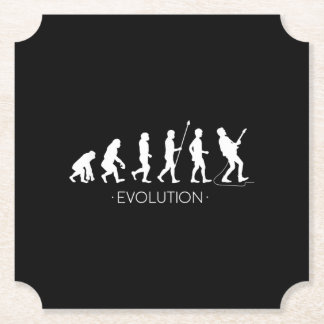 Gitaar |Evolutie van gitarist | Rock Music Guitar Kartonnen Onderzetters