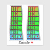 GITAAR FRET BOARD STICKERS (Vel)
