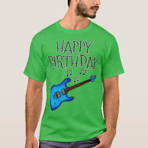 Gitaar Gelukkige Verjaardag Gitarist Musicus T-shirt