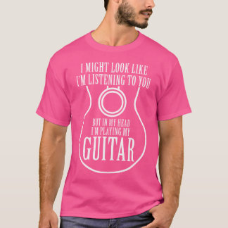 Gitaar Grappig Akoestische Gitarist Muziekspeler G T-shirt
