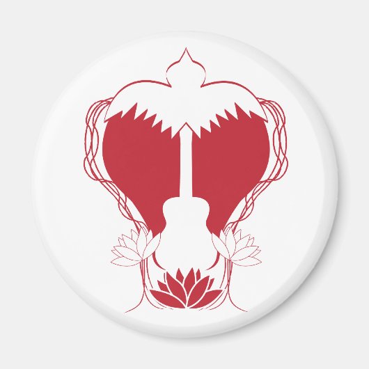 Gitaar Hart Spirit Magneet (Voorkant)