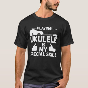 Gitaar Hawaiaanse muziek spelers Ukulele speler Mu T-shirt