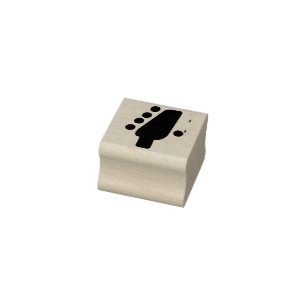 Gitaar hoofd pictogram rubberstempel