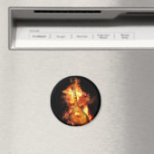 gitaar in brand magneet (Insitu (Vaatwasser))