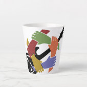 Gitaar in de Latte Mok van de hand (Voorkant)