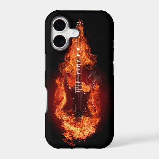 Gitaar in vlammen 2 iPhone 5 Hoes