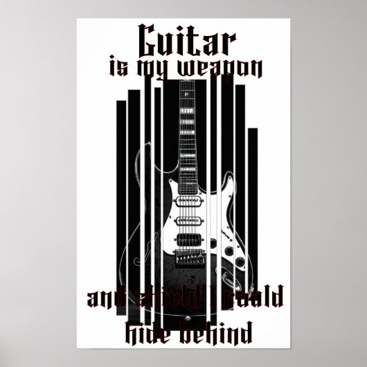 Gitaar is mijn wapen, poster (Voorkant)