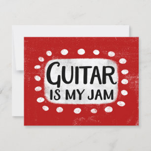 Gitaar is mijn Wenskaart Kaart