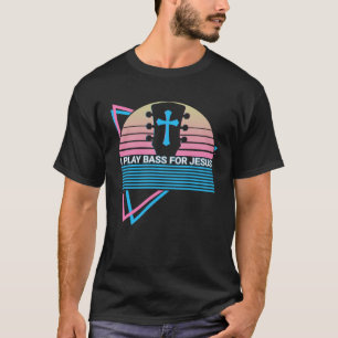 Gitaar Jesus Christelijk Ik speel basgitaar voor J T-shirt