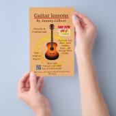 Gitaar Klasse Flyer Dubbelzijdig afdrukken (Hand)