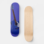 Gitaar kunstprint skateboard (Voorkant)