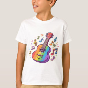 Gitaar Liefhebber – Minimalistische Muziek Illustr T-shirt
