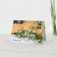 gitaar met wildflowers