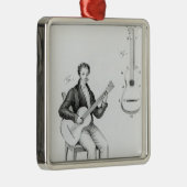 gitaar metalen ornament (Rechts)