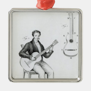 gitaar metalen ornament