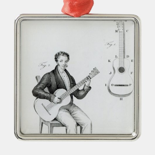 gitaar metalen ornament (Voorkant)