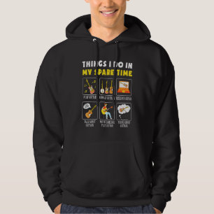 Gitaar muziek dingen die ik doe in mijn vrije tijd hoodie