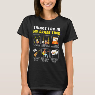 Gitaar muziek dingen die ik doe in mijn vrije tijd t-shirt