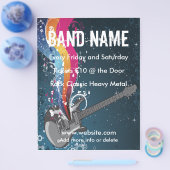 Gitaar Muziek Flyer (Enkel)
