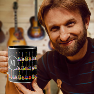 gitaar muziek leraar of student gepersonaliseerd mok