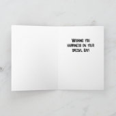 Gitaar Muzieknoten Pattern Verjaardag Kaart (Binnen)