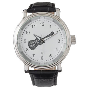 Gitaar Muzieknoten Tekst Horloge
