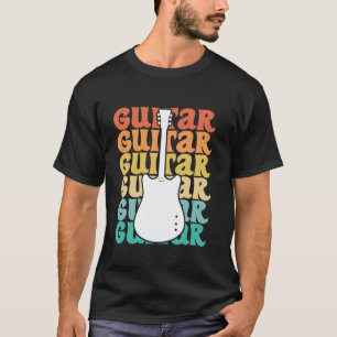 Gitaar Muzikant Vintage Gitaarspeler Gitarist T-shirt