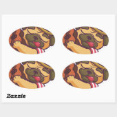 gitaar ovale sticker (Vel)