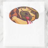 gitaar ovale sticker (Tas)