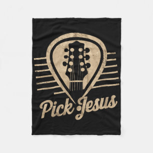 Gitaar Pick Jezus Muziek Pastor Gelukkige Pasen Da Fleece Deken
