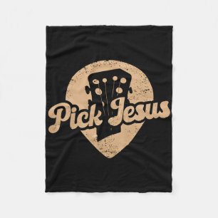 Gitaar Pick Jezus Muziek Pastor Gelukkige Pasen Da Fleece Deken