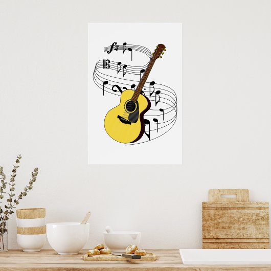 gitaar poster (Keuken)