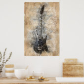  gitaar poster (Keuken)