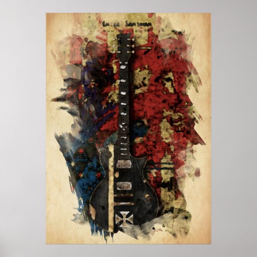 gitaar poster (Voorkant)